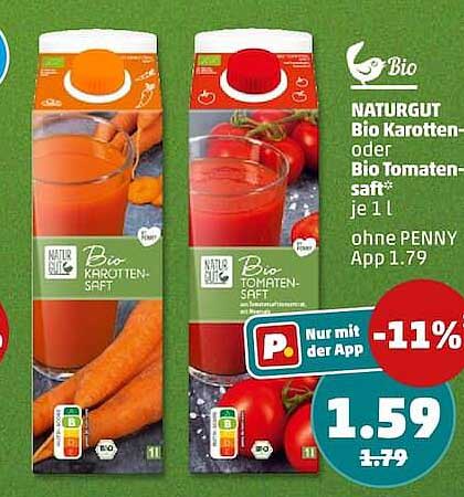 NATURGUT Bio Karotten- oder Bio Tomatensaft*
