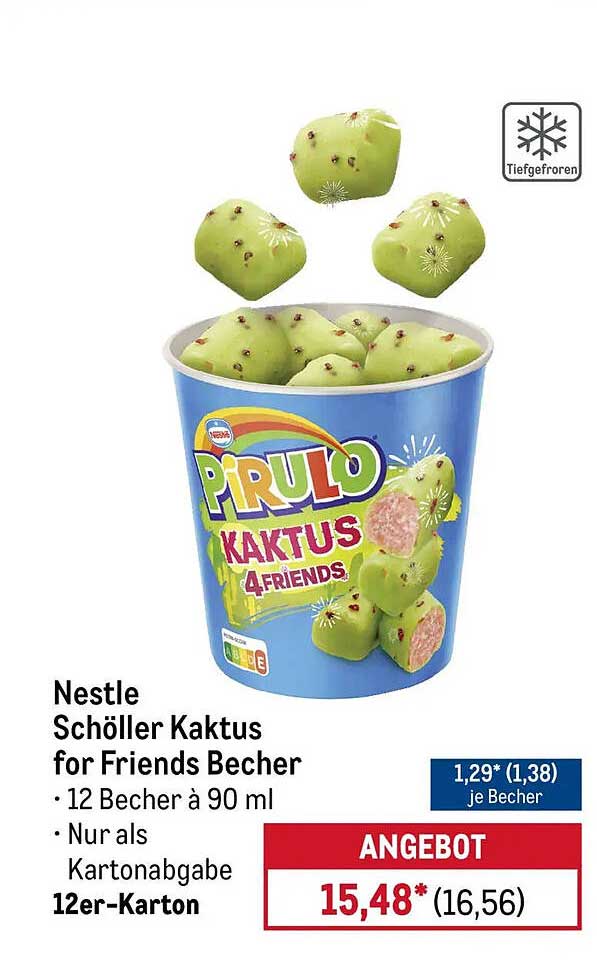 Nestle Schöller Kaktus for Friends Becher