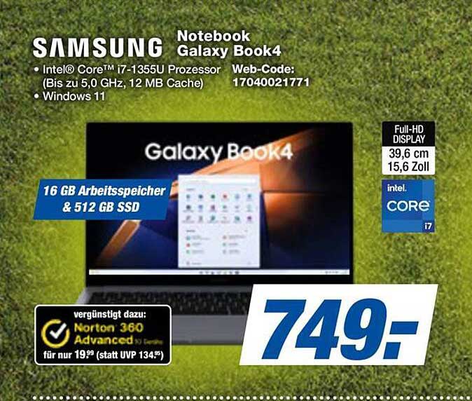 Notebook Galaxy Book4
