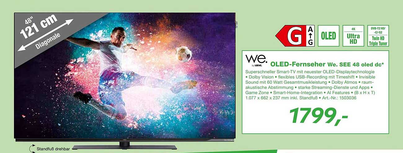 OLED-Fernseher We. SEE 48 oled dc*