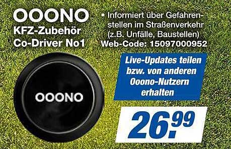 OOONO KFZ-Zubehör Co-Driver No1