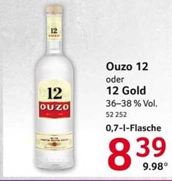 Ouzo 12 oder 12 Gold