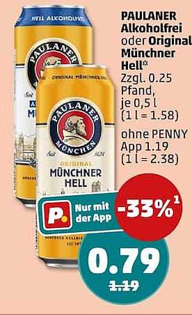 PAULANER Alkoholfrei oder Original Münchner Hell