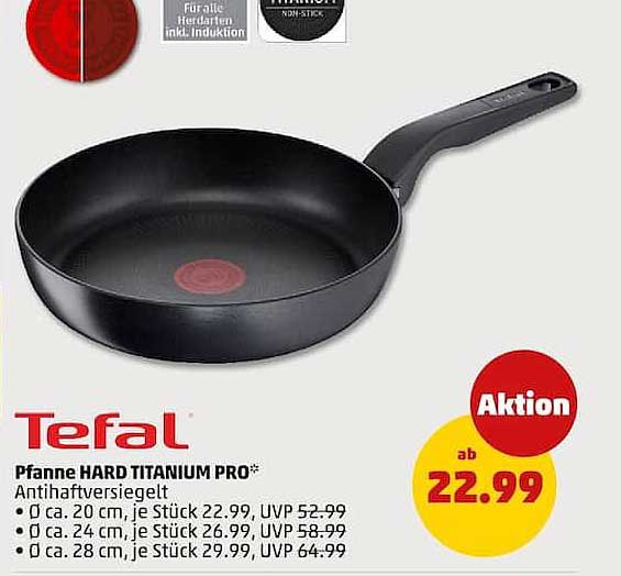 Pfanne HARD TITANIUM PRO* Antihaftversiegelt