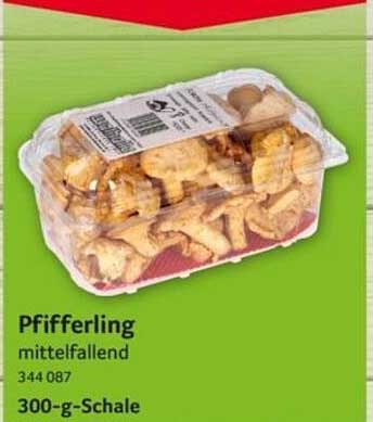 Pfifferling mittelfallend 344 087 300-g-Schale
