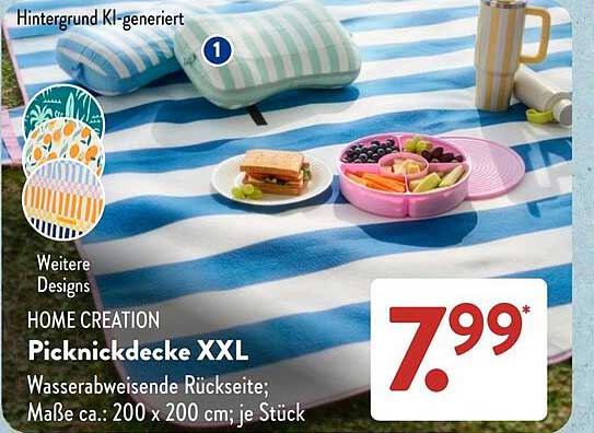 Picknickdecke XXL