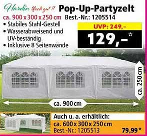 Pop-Up-Partyzelt