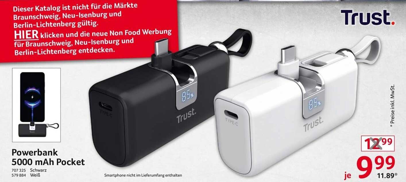 Powerbank 5000 mAh Pocket