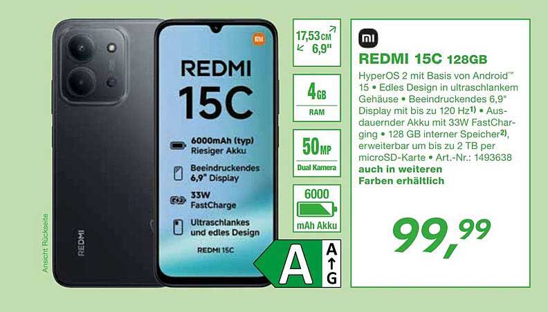 REDMI 15C 128GB