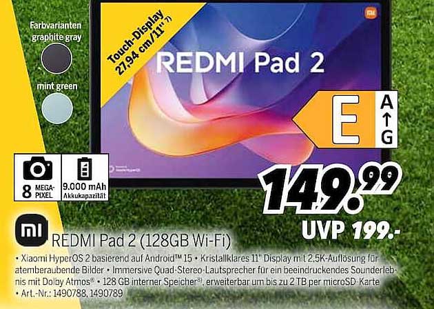 REDMI Pad 2 (128GB Wi‑Fi)
