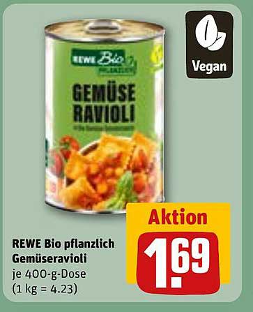 REWE Bio pflanzlich Gemüseravioli