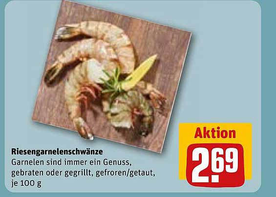 Riesengarnelenschwänze