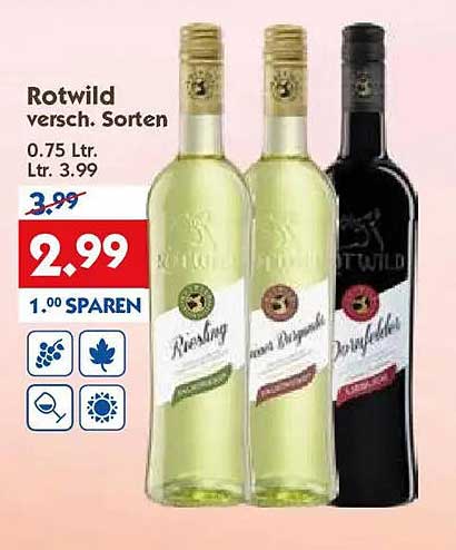Rotwild versch. Sorten