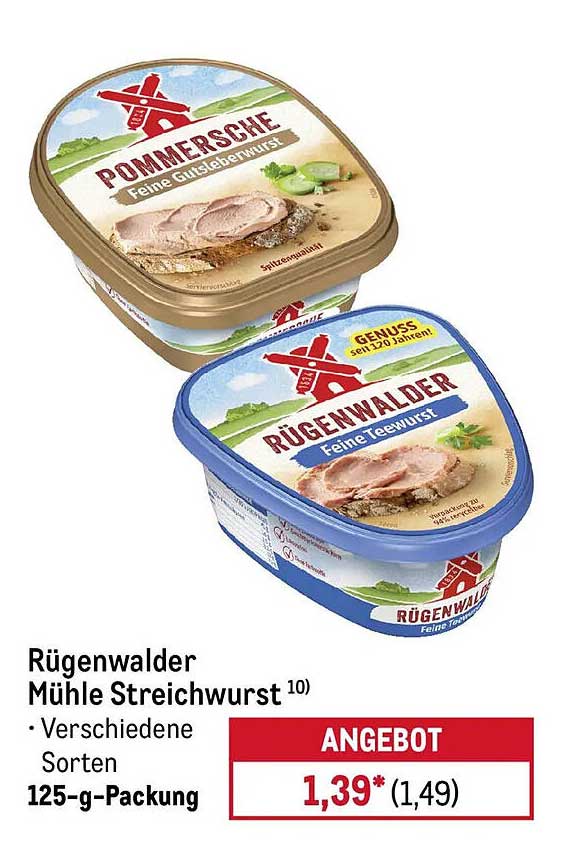 Rügenwalder Mühle Streichwurst