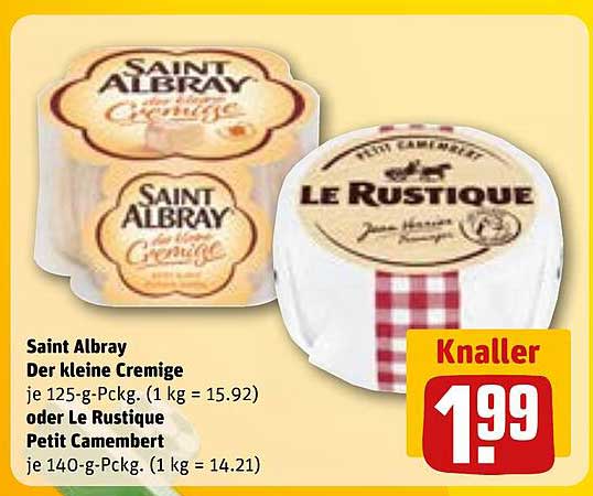 Saint Albray Der kleine Cremige oder Le Rustique Petit Camembert