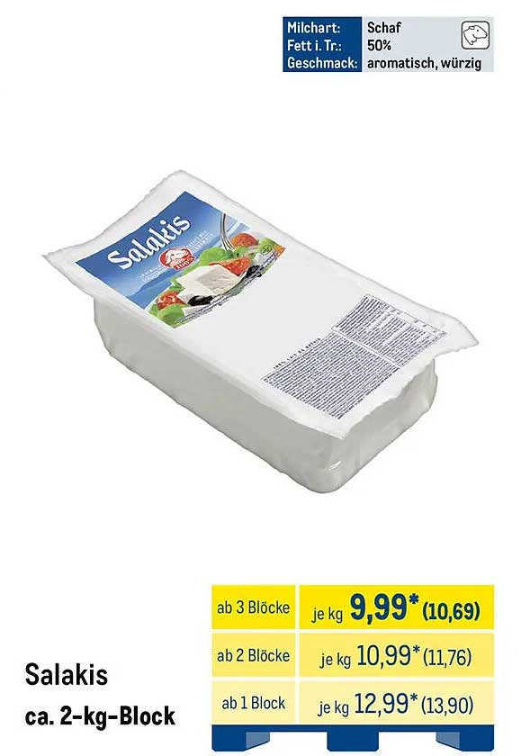 Salakis ca. 2-kg-Block