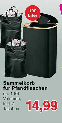 Sammelkorb für Pfandflaschen