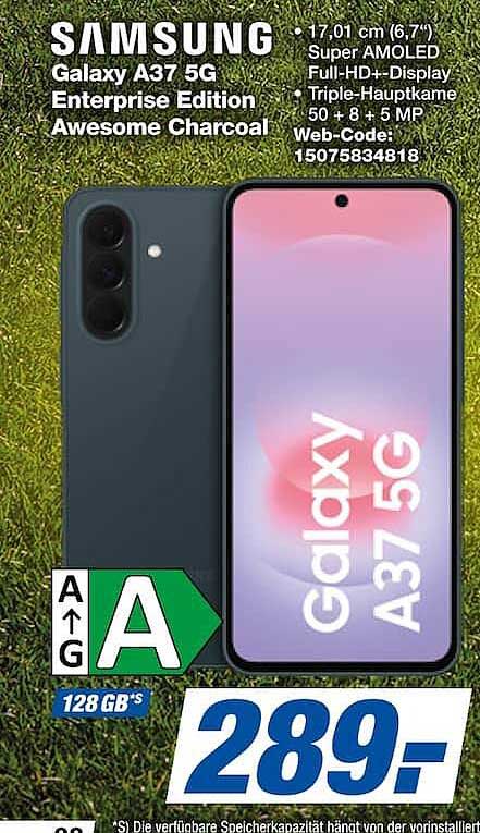 SAMSUNG Galaxy A37 5G Enterprise Edition Awesome Charcoal