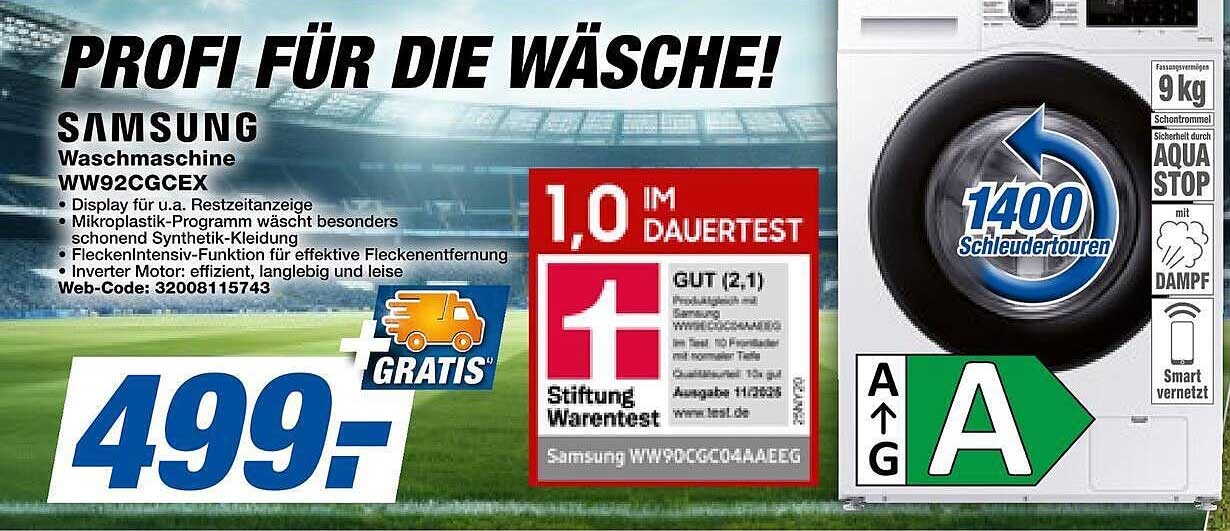 SAMSUNG Waschmaschine WW92CGCEX