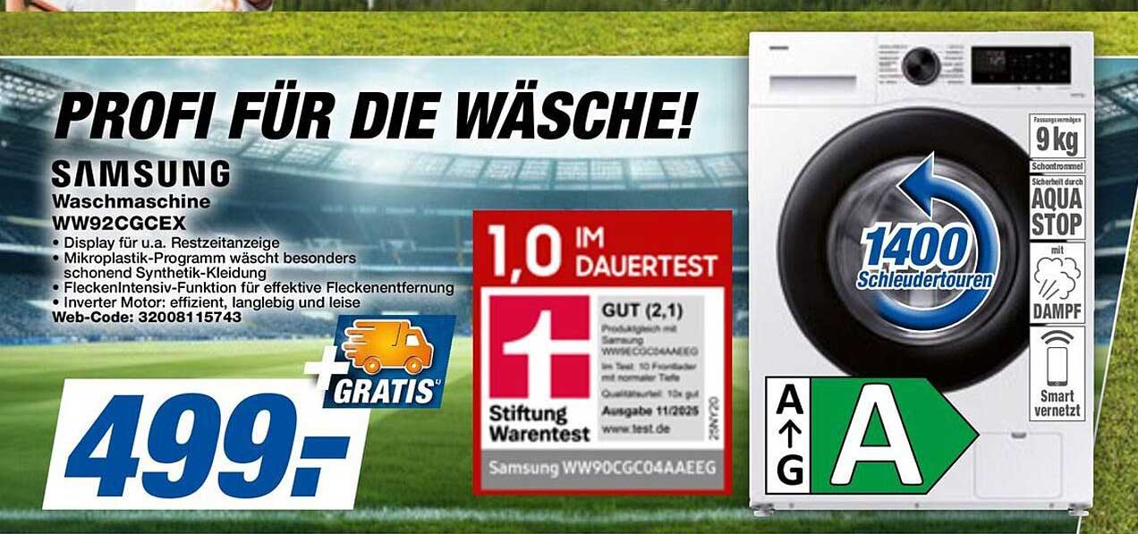 SAMSUNG Waschmaschine WW92CGCEX