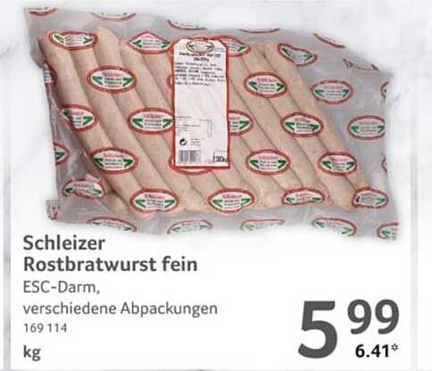 Schleizer Rostbratwurst fein
