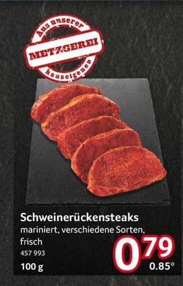 Schweinerückensteaks