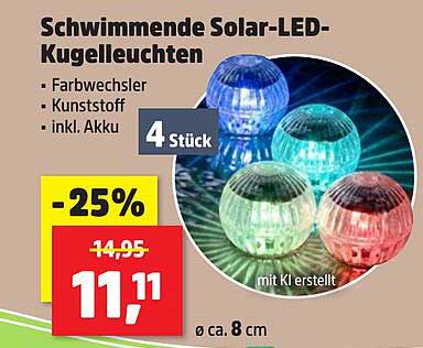 Schwimmende Solar-LED-Kugelleuchten