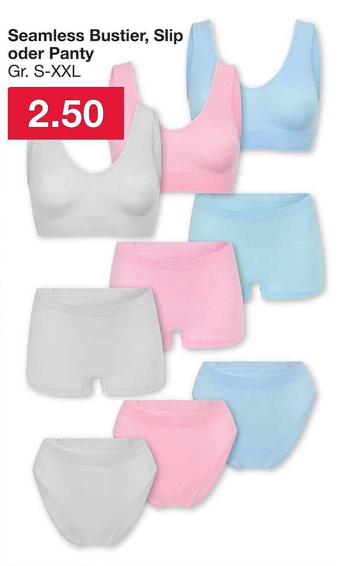 Seamless Bustier, Slip oder Panty Gr. S-XXL