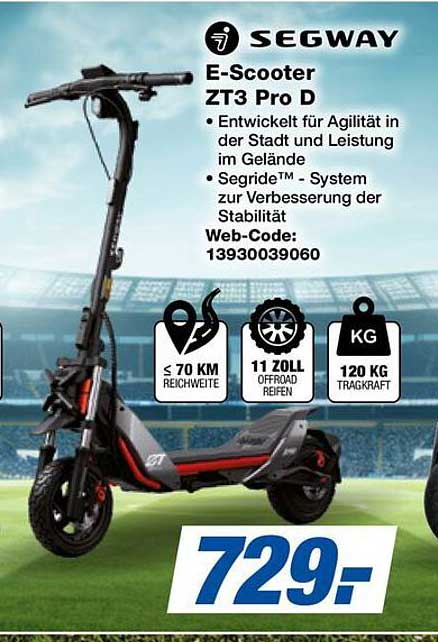SEGWAY E-Scooter ZT3 Pro D