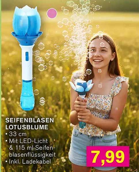 SEIFENBLASEN LOTUSBLUME