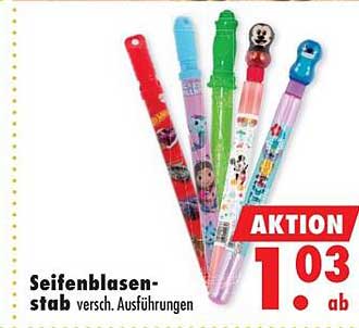Seifenblasen-stab versch. Ausführungen