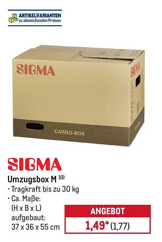 SIGMA Umzugsbox M 10)