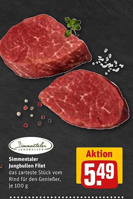 Simmentaler Jungbullen Filet
