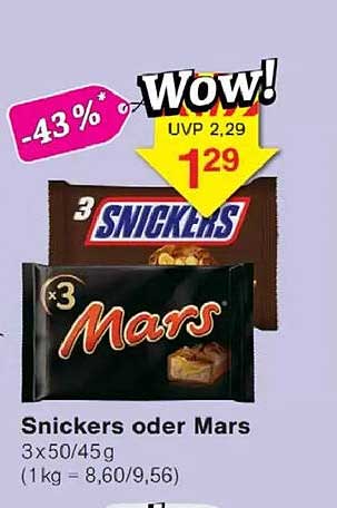 Snickers oder Mars