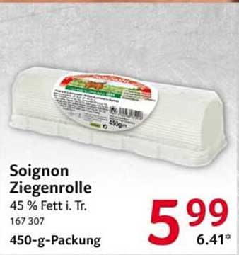 Soignon Ziegenrolle 45 % Fett i. Tr. 167 307 450-g-Packung