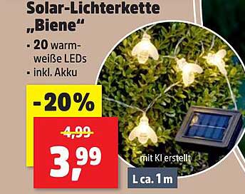 Solar-Lichterkette „Biene“