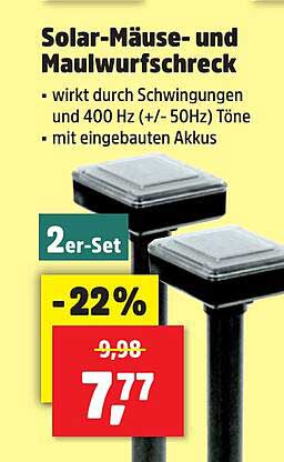 Solar-Mäuse- und Maulwurfschreck