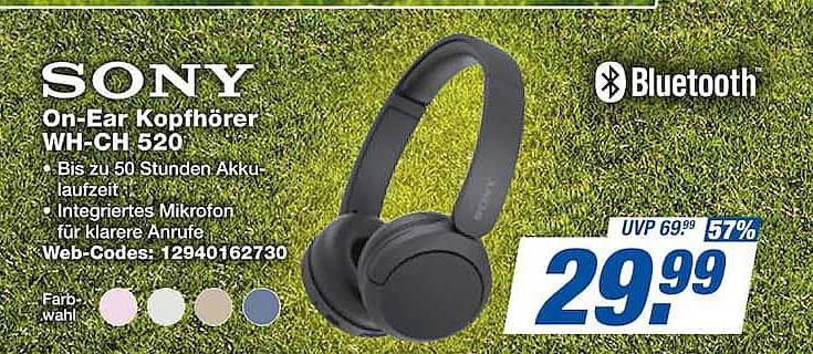 SONY On-Ear Kopfhörer WH-CH 520