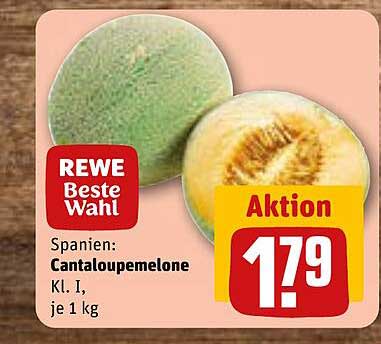 Spanien: Cantaloupe-melone Kl. I, je 1 kg
