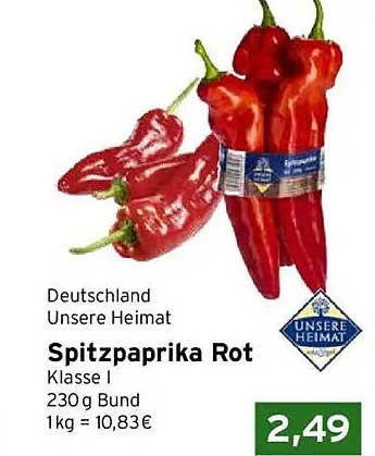 Spitzpaprika Rot