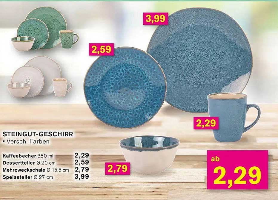STEINGUT-GESCHIRR