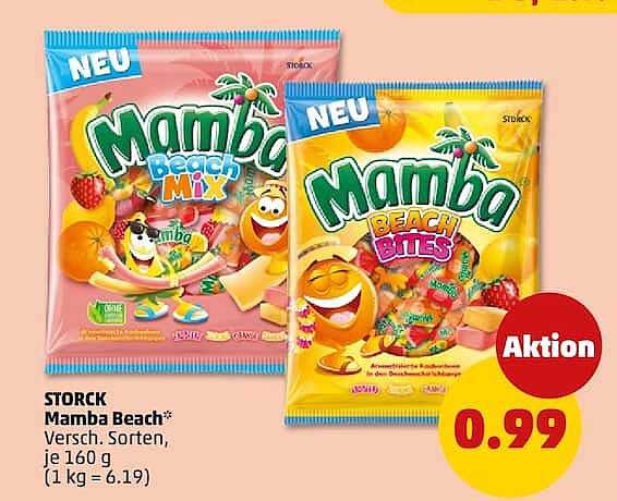 STORCK Mamba Beach* Versch. Sorten, je 160 g (1 kg = 6.19)