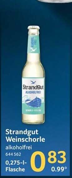 Strandgut Weinschorle alkoholfrei