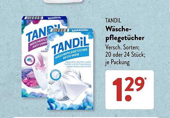 TANDIL Wäschepflegetücher
