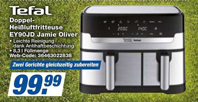 Tefal Doppel-Heißluftfritteuse EY901JD Jamie Oliver