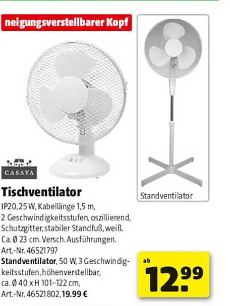 Tischventilator