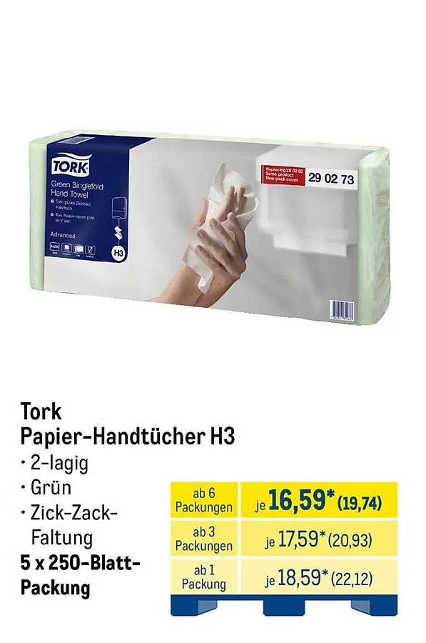 Tork Papier-Handtücher H3