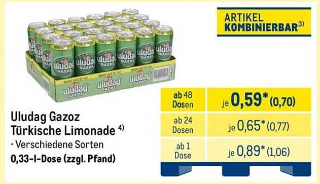 Uludag Gazoz Türkische Limonade