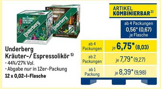 Underberg Kräuter-/ Espressolikör 5)