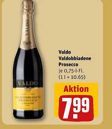 Valdo Valdobbiadene Prosecco je 0,75-l-Fl. (1 l = 10.65)